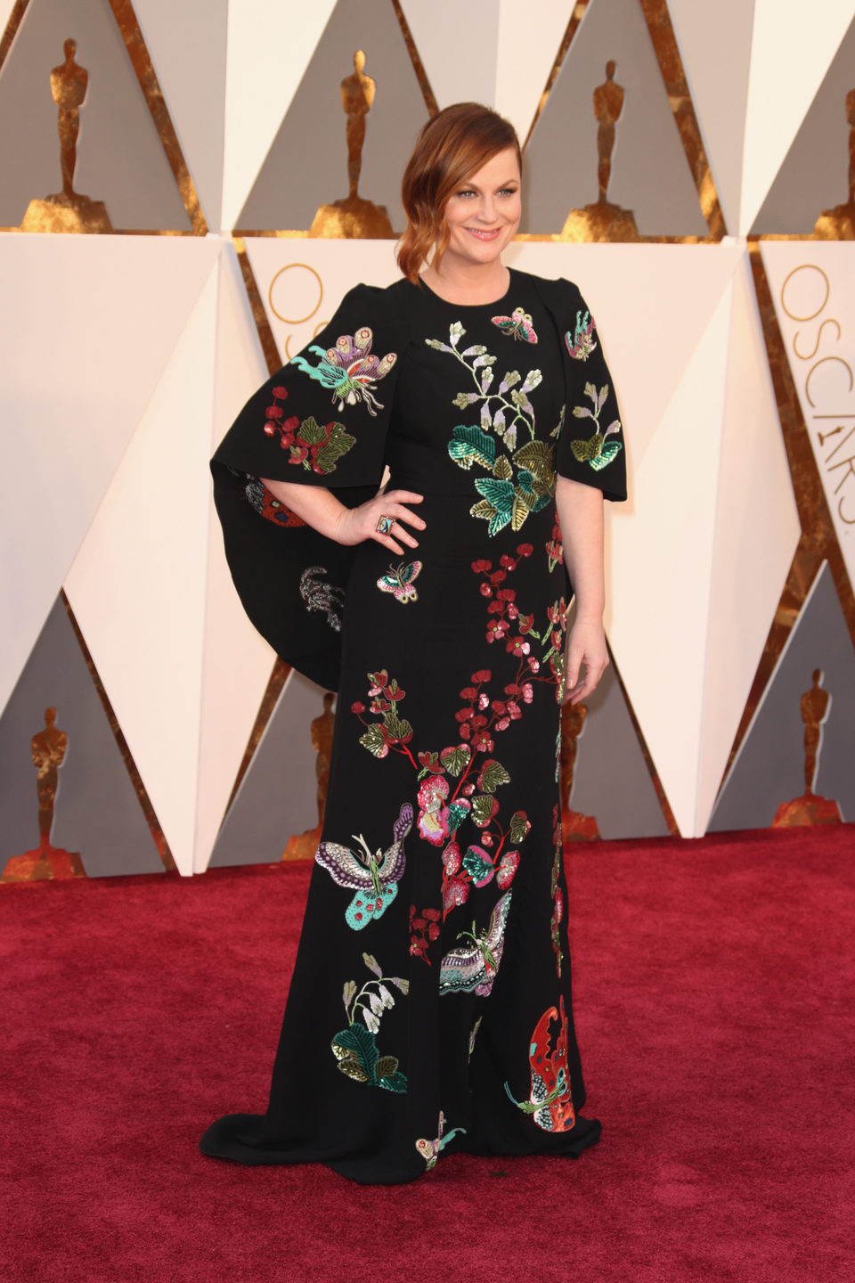 Amy Poehler at the Oscars 2016 red carpet