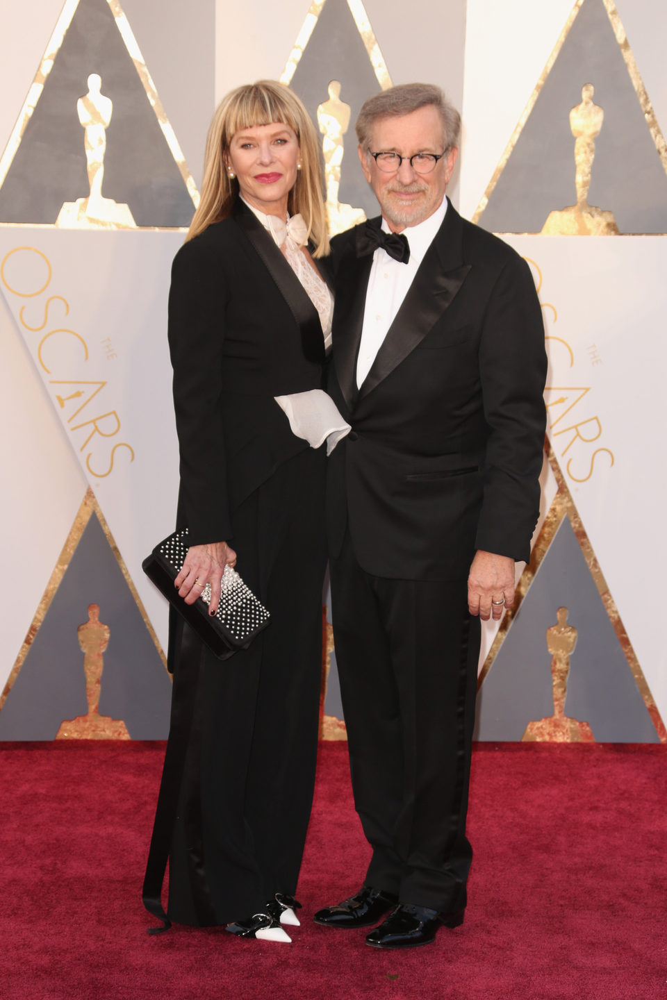 Steven Spielberg at the Oscars 2016 red carpet