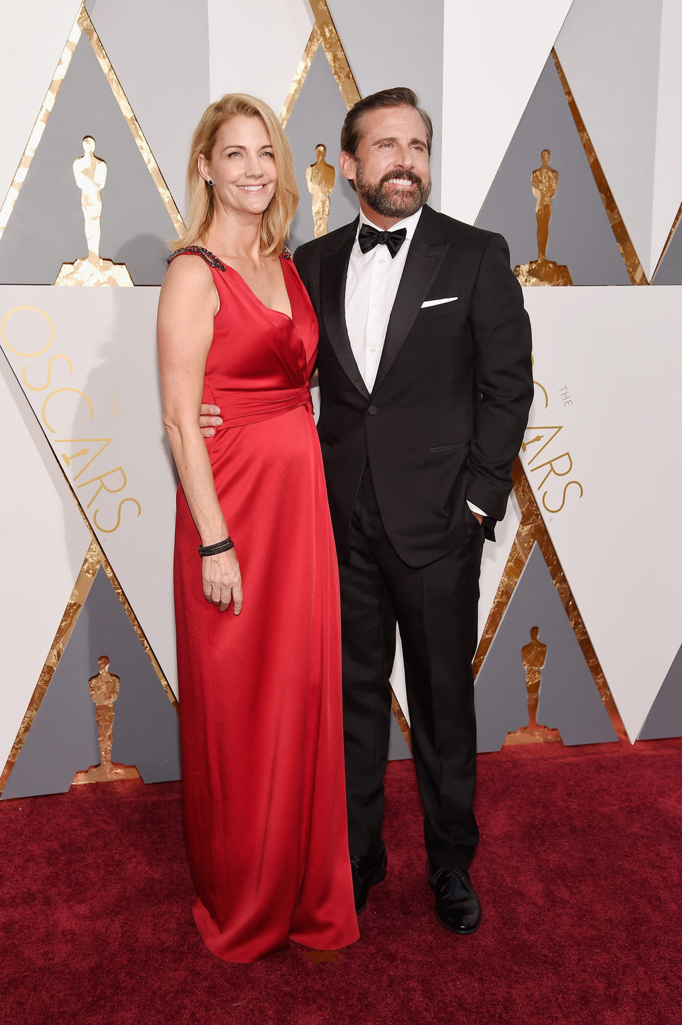 Steve and Nancy Carell at the Oscars 2016 red carpet