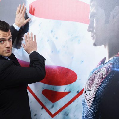 Actor Henry Cavill poses at 'Batman v Superman' Premiere in New York