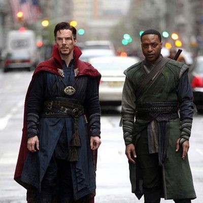 Benedict Cumberbatch and Chiwetel Ejiofor as Doctor Strange and Baron Mordo