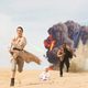 The couple recreates the famous scene from 'The Force Awakens'