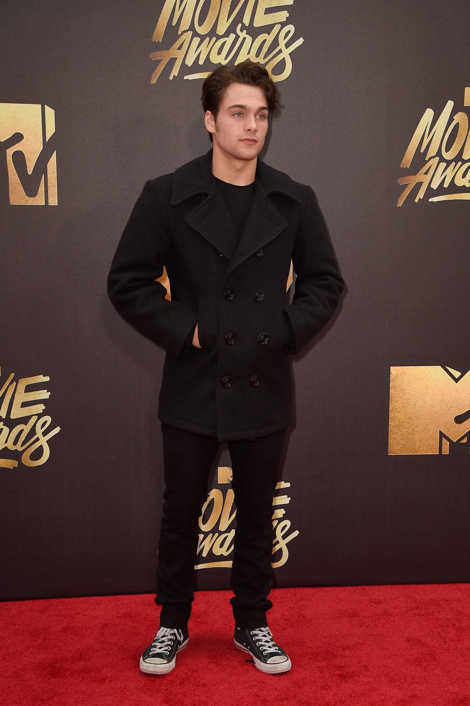 Dylan Sprayberry at the 2016 MTV Movie Awards' red carpet