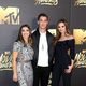 Miles Teller accompanied at the 2016 MTV Movie Awards' red carpet