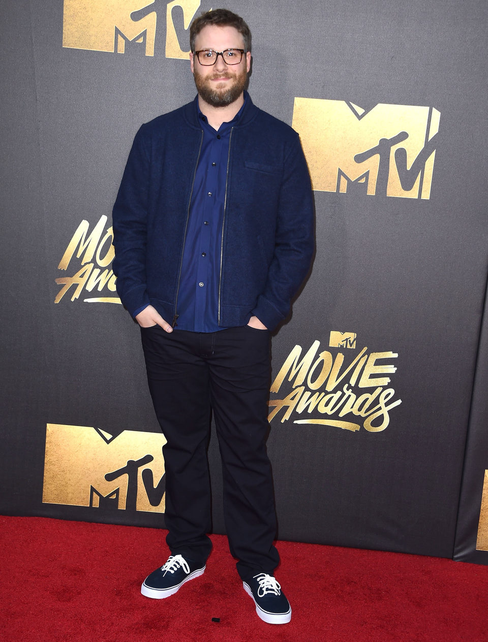 Seth Rogen at the 2016 MTV Movie Awards' red carpet