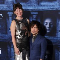 Peter Dinklage and Erica Schmidt at the premiere of 'Game of Thrones' Season Six