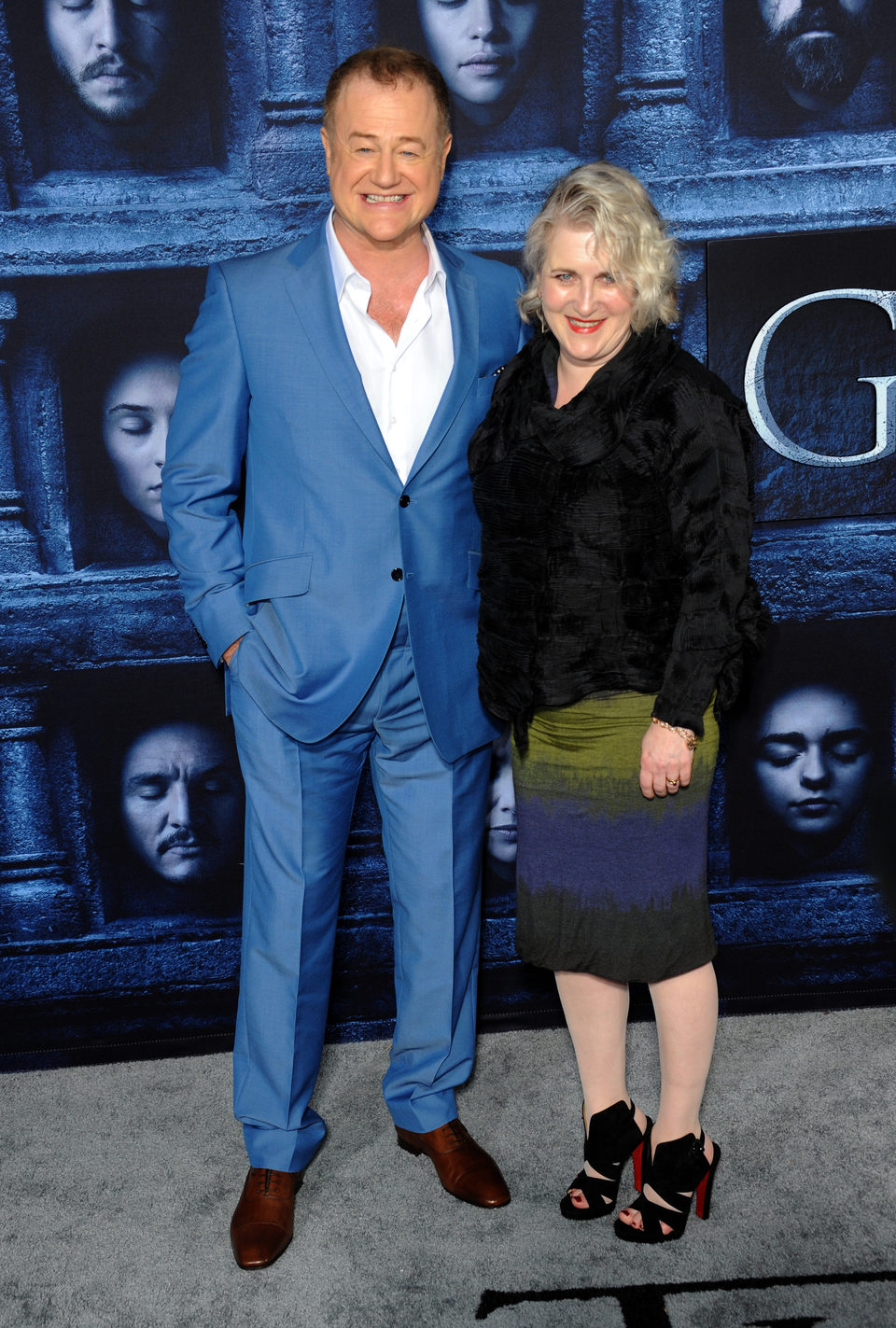 Owen Teale accompanied at the premiere of 'Game of Thrones' Season Six