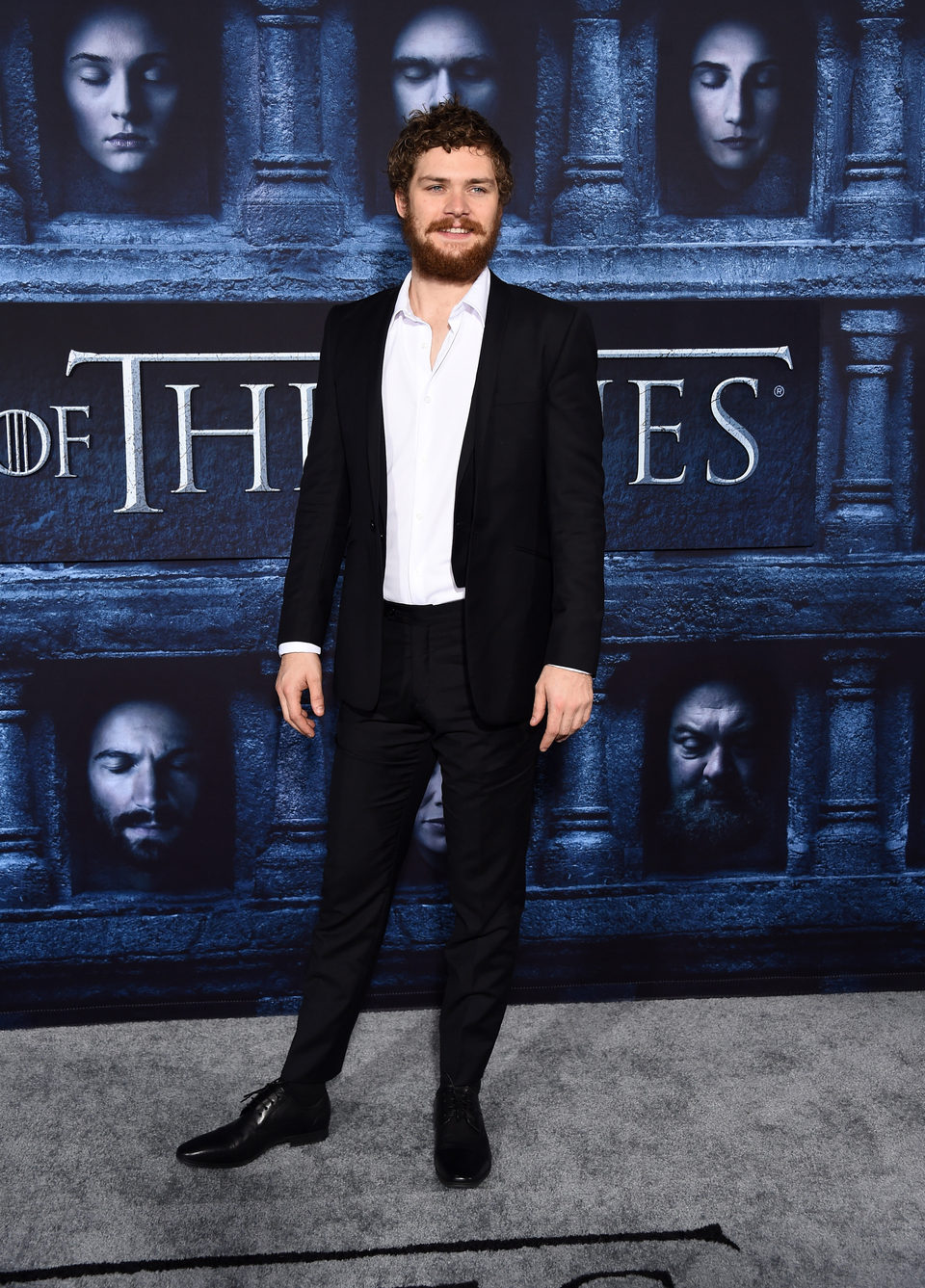 Finn Jones at the premiere of 'Game of Thrones' Season Six