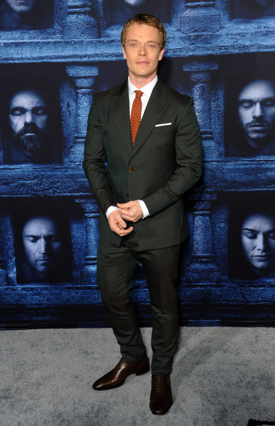 Alfie Allen at the premiere of 'Game of Thrones' Season Six