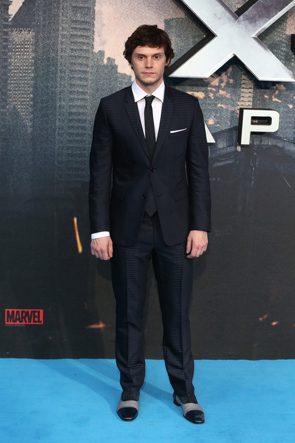 Evan Peters at the 'X-Men: Apocalypse' London premiere