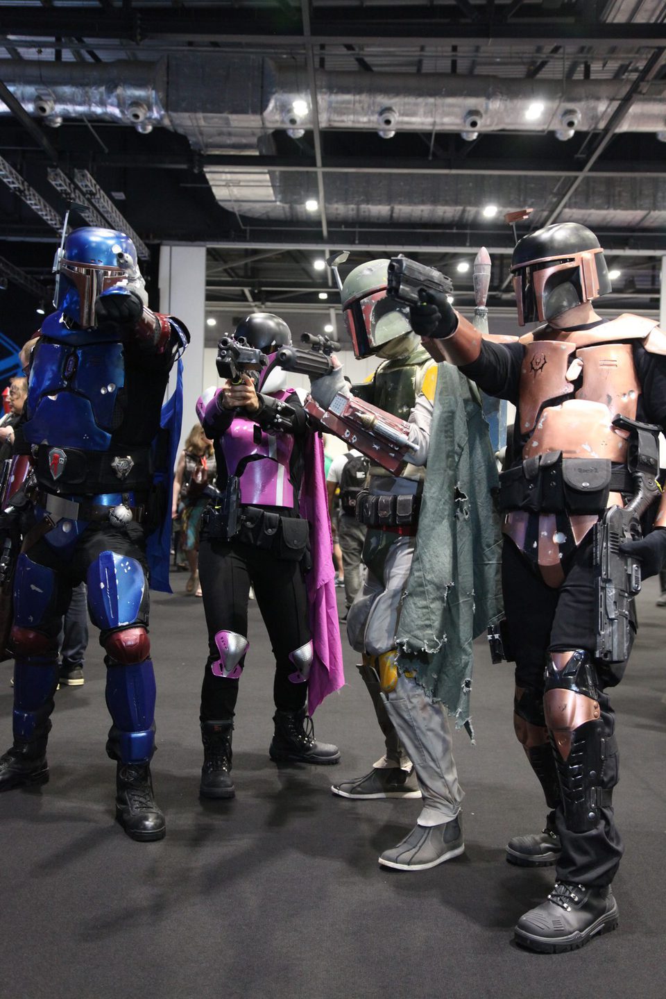 Boba Fett and Mandalorians Cosplay in Star Wars Celebration 2016