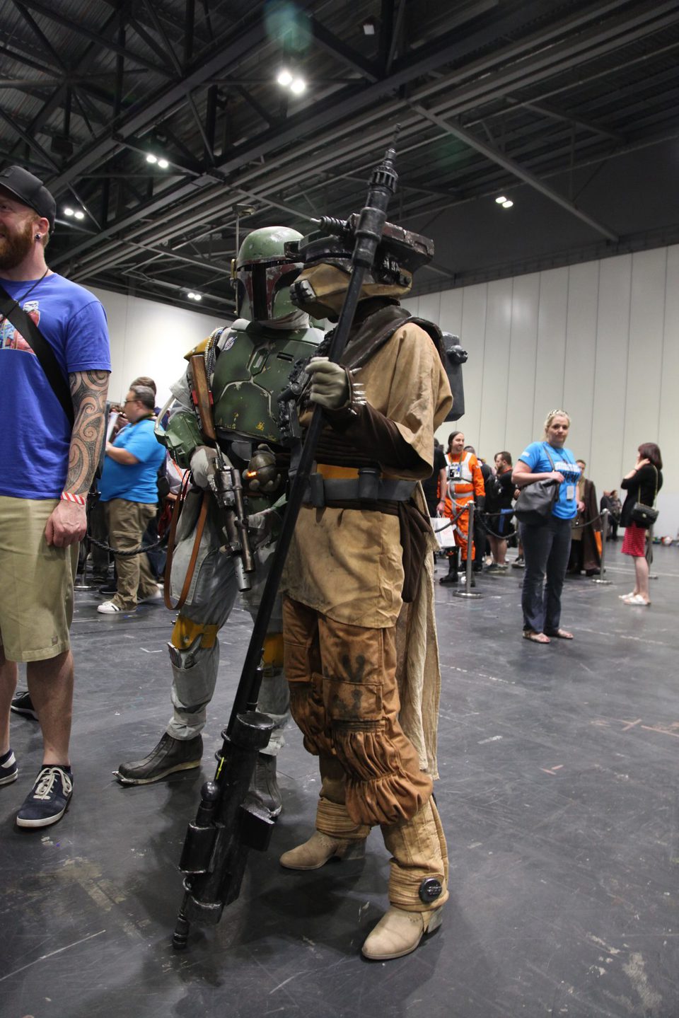 Boba Fett and Mandalorian Mercenary Cosplay in Star Wars Celebration 2016