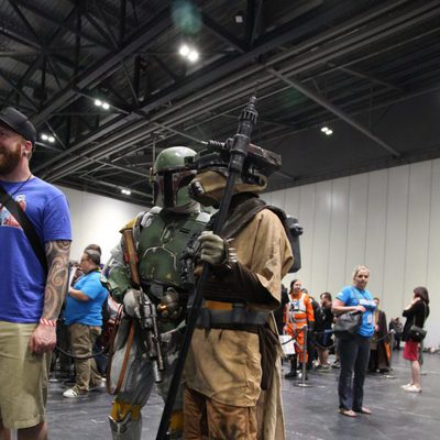 Boba Fett and Mandalorian Mercenary Cosplay in Star Wars Celebration 2016