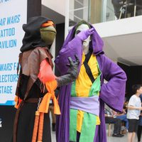 The Joker and Ninja Turltes Sith Cosplay in Star Wars Celebration 2016