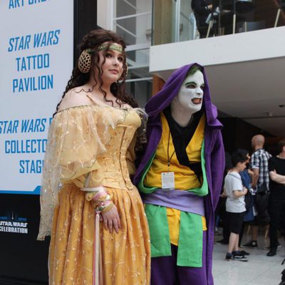 Padme Amidala and The Joker Sith Cosplay in Star Wars Celebration 2016