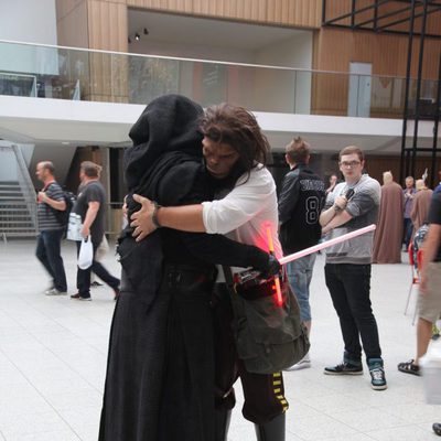 Chewbacca and Kylo Ren Cosplay in Star Wars Celebration 2016