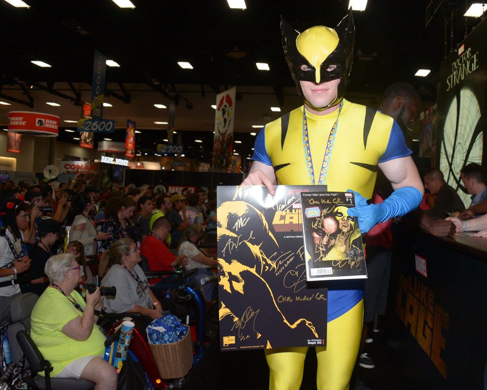 Wolverine Cosplay attend the Comic-Con International 2016