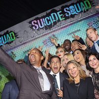 The 'Suicide Squad' cast take a selfie at the world premiere