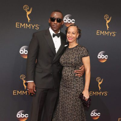 Matershala Ali and Amatus Ali at the Emmys 2016 red carpet