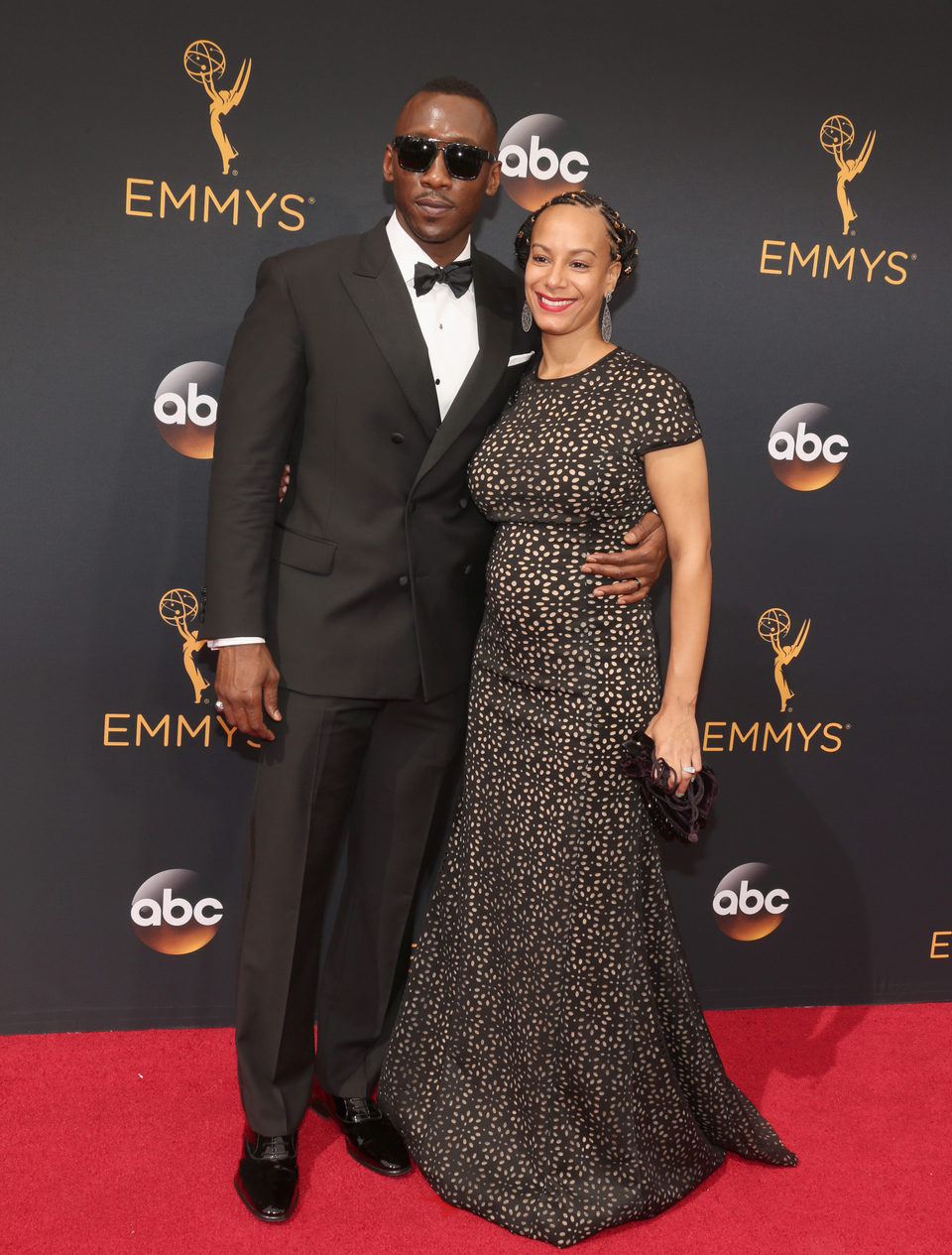 Matershala Ali and Amatus Ali at the Emmys 2016 red carpet