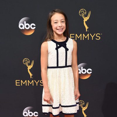 Aubrey Anderson-Emmons at the Emmys 2016 red carpet