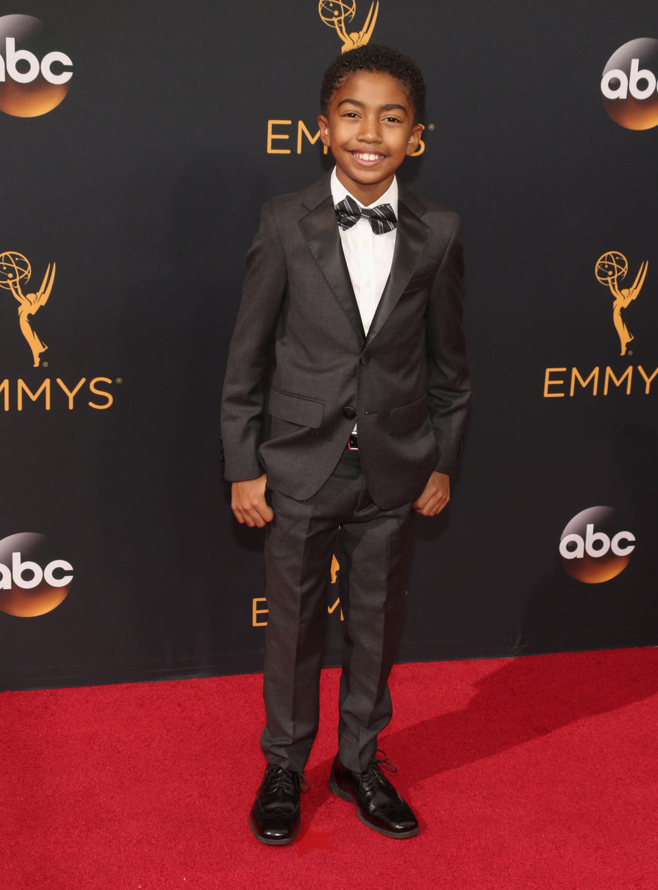 Miles Brown at the Emmys 2016 red carpet