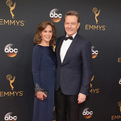 Bryan Cranston and Robin Dearden at the Emmys 2016 red carpet