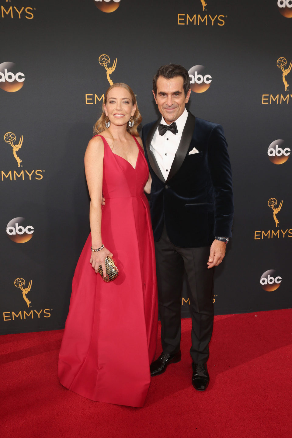 Ty Burrell and Holly Burrell at Emmy 2016 red carpet