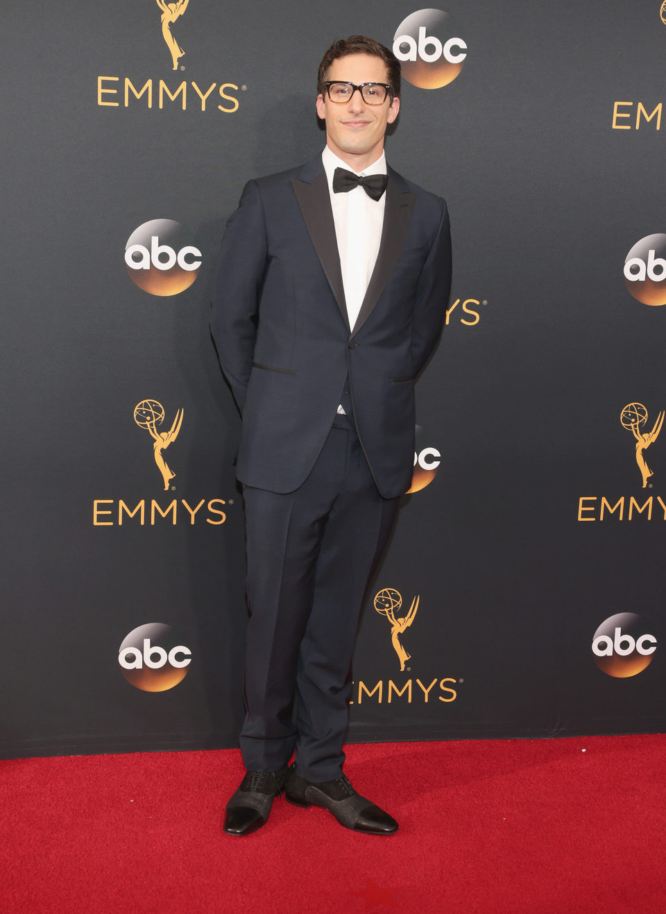 Andy Samberg at Emmy 2016 red carpet