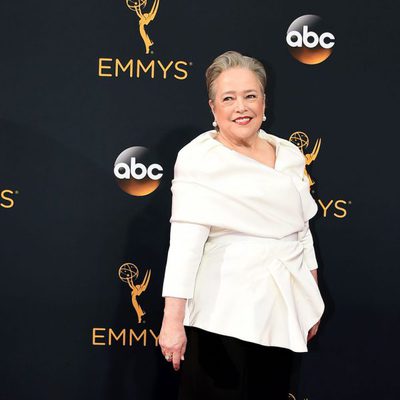 Kathy Bates at Emmy 2016 red carpet