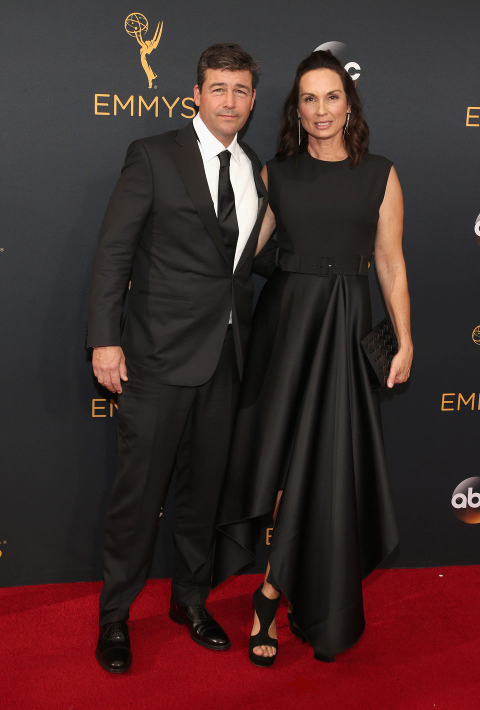 Kyle Chandler and Kathryn Chandler at Emmy 2016 red carpet