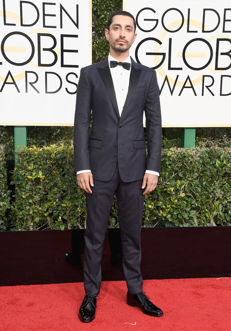 Riz Ahmed at the 2017 Golden Globes red carpet