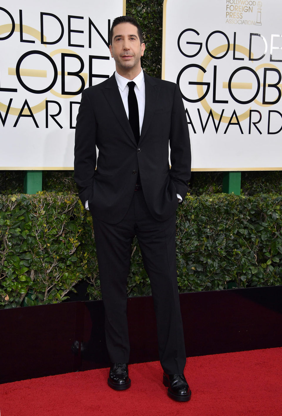 David Schwimmer at the 2017 Golden Globes red carpet