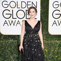 Rachel Bloom at Golden Globes 2017 red carpet