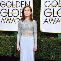 Isabelle Huppert at Golden Globes 2017 red carpet