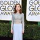 Isabelle Huppert at Golden Globes 2017 red carpet