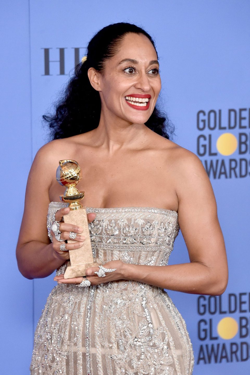 Tracee Ellis Ross after Golden Globes 2017