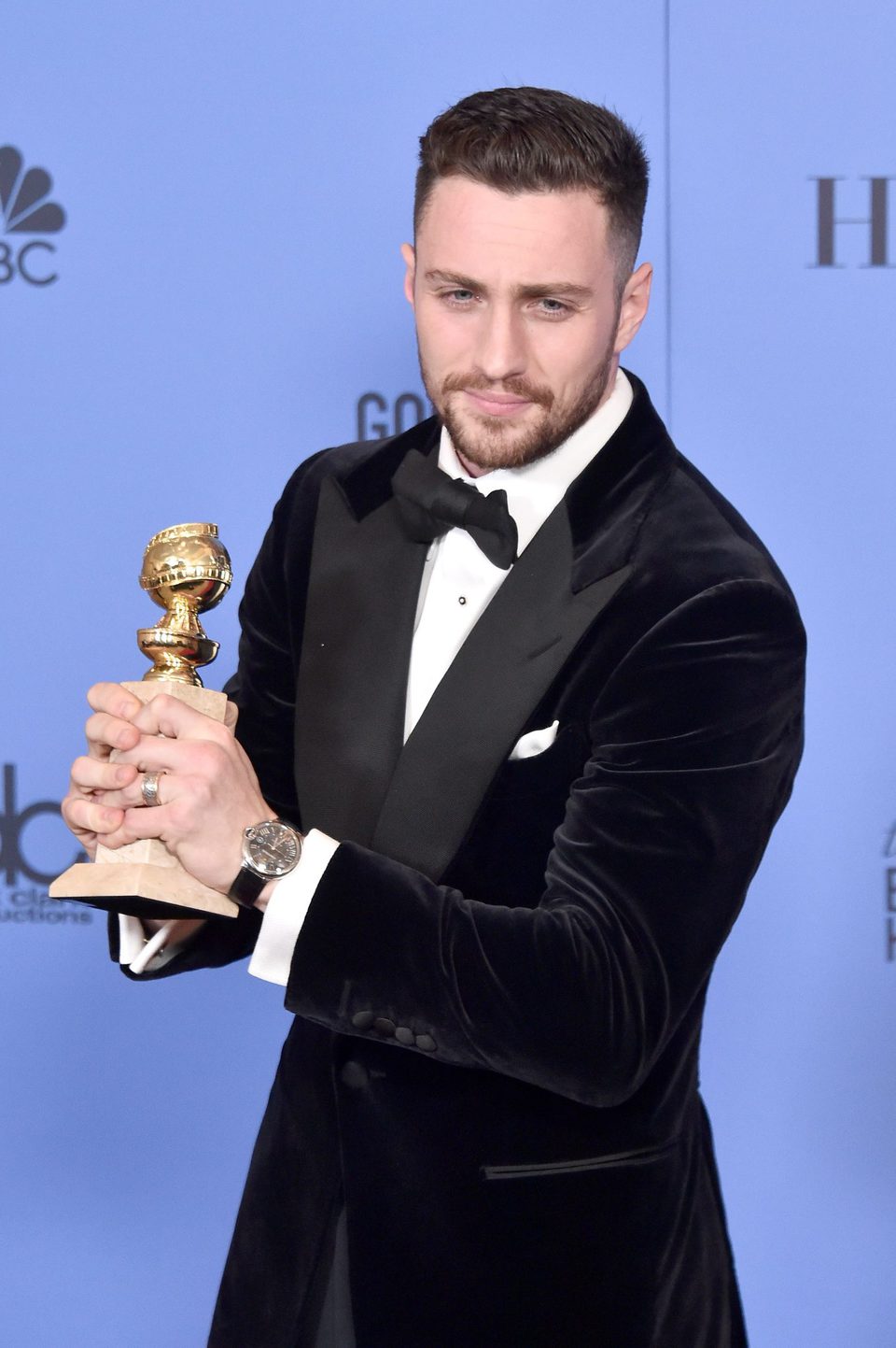 Aaron Taylor-Johnson after Golden Globes 2017