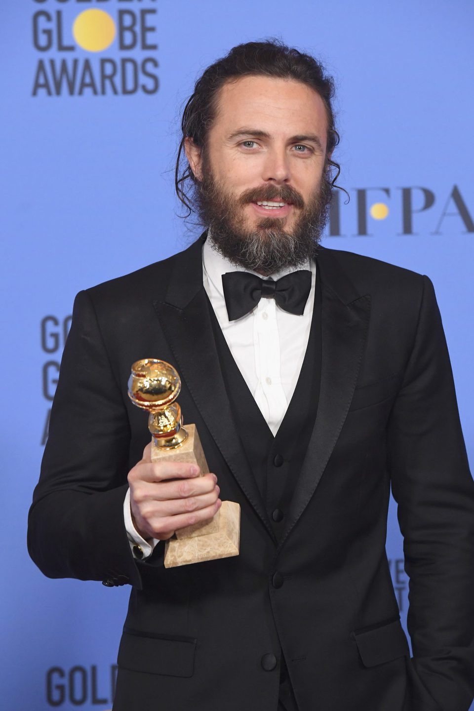 Casey Affleck after Golden Globes 2017