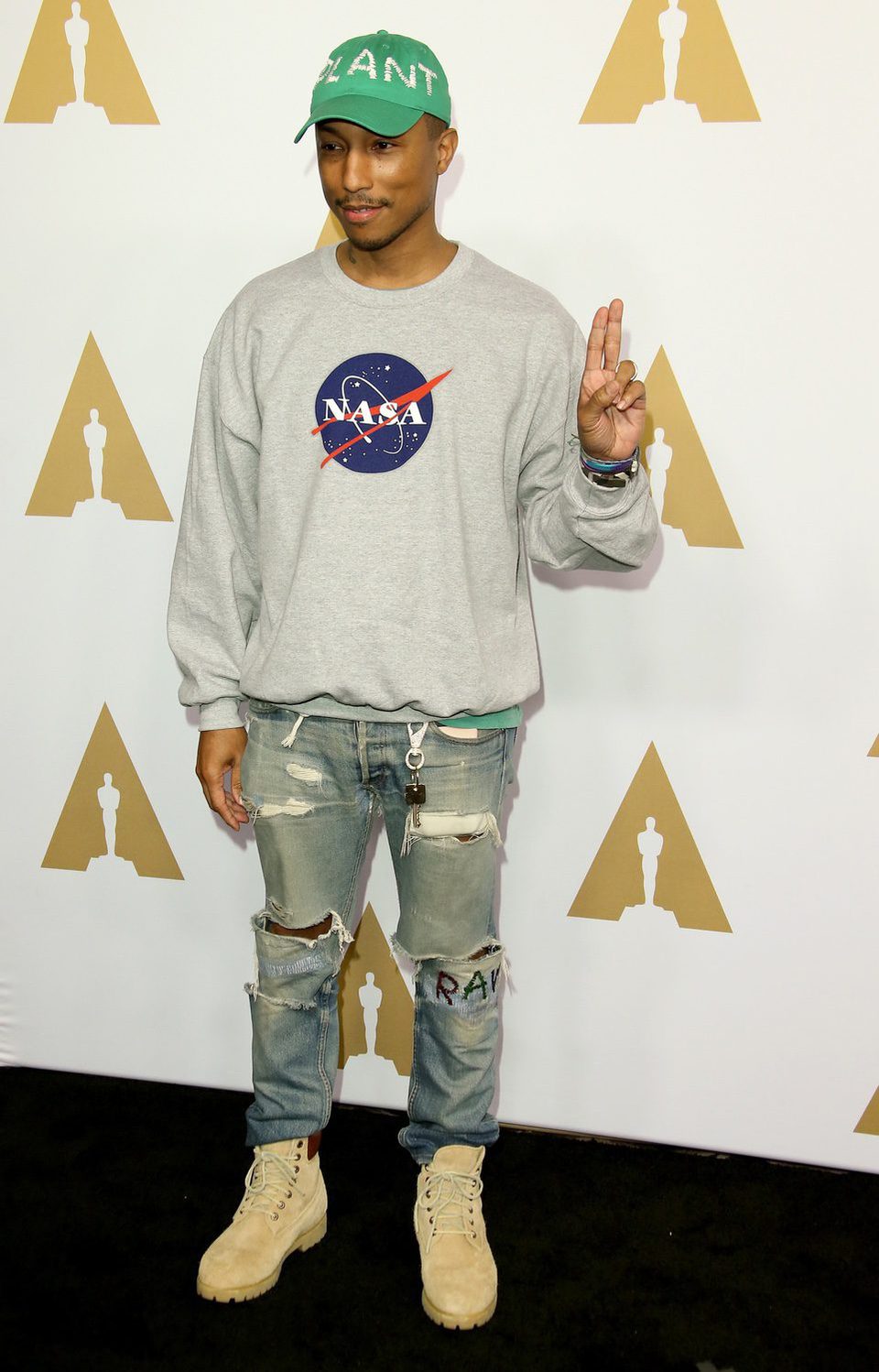 Pharrell Williams at the 2017 Annual Academy Awards Nominee Luncheon