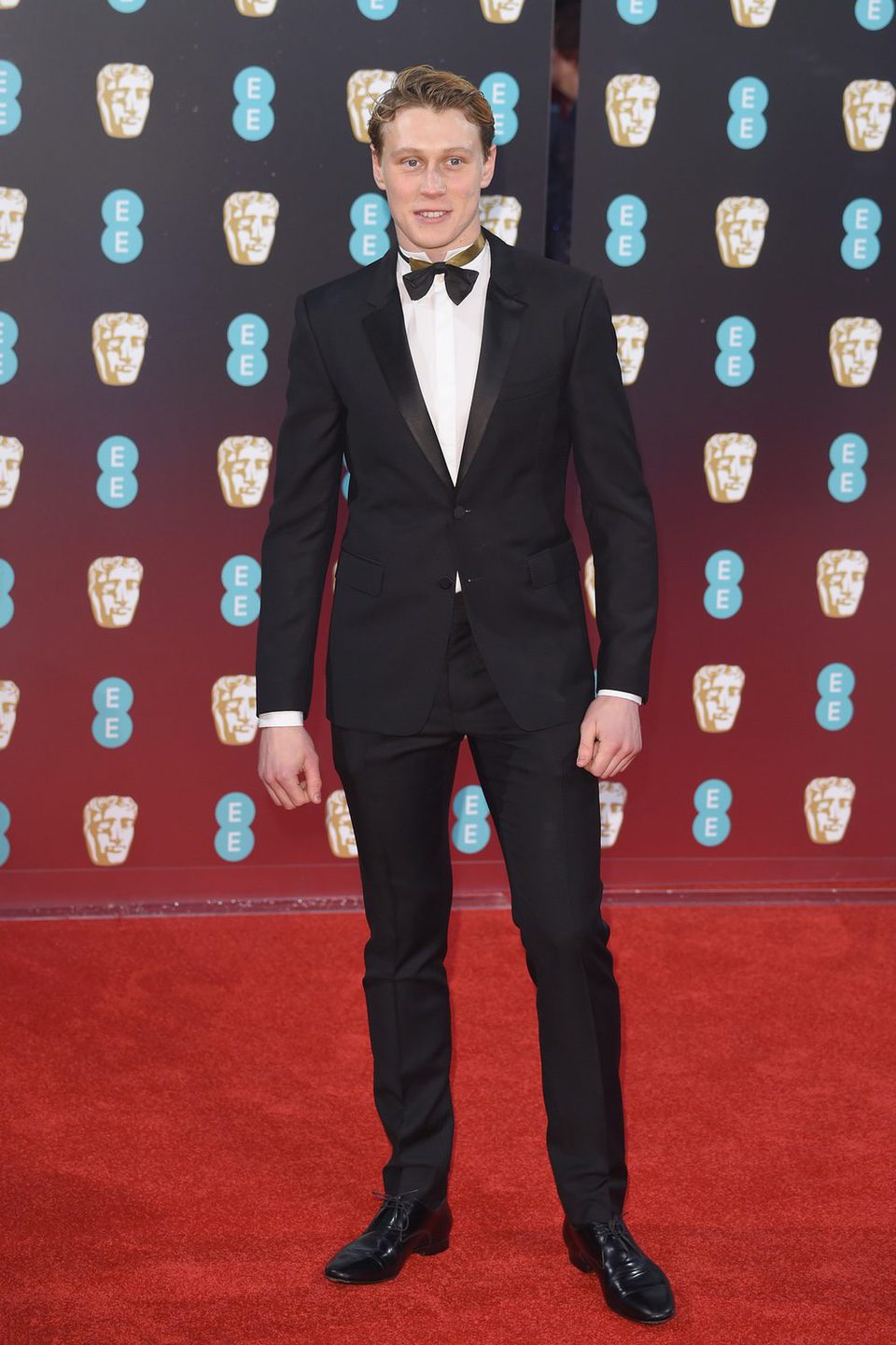 George MacKay at the red carpet of BAFTA 2017