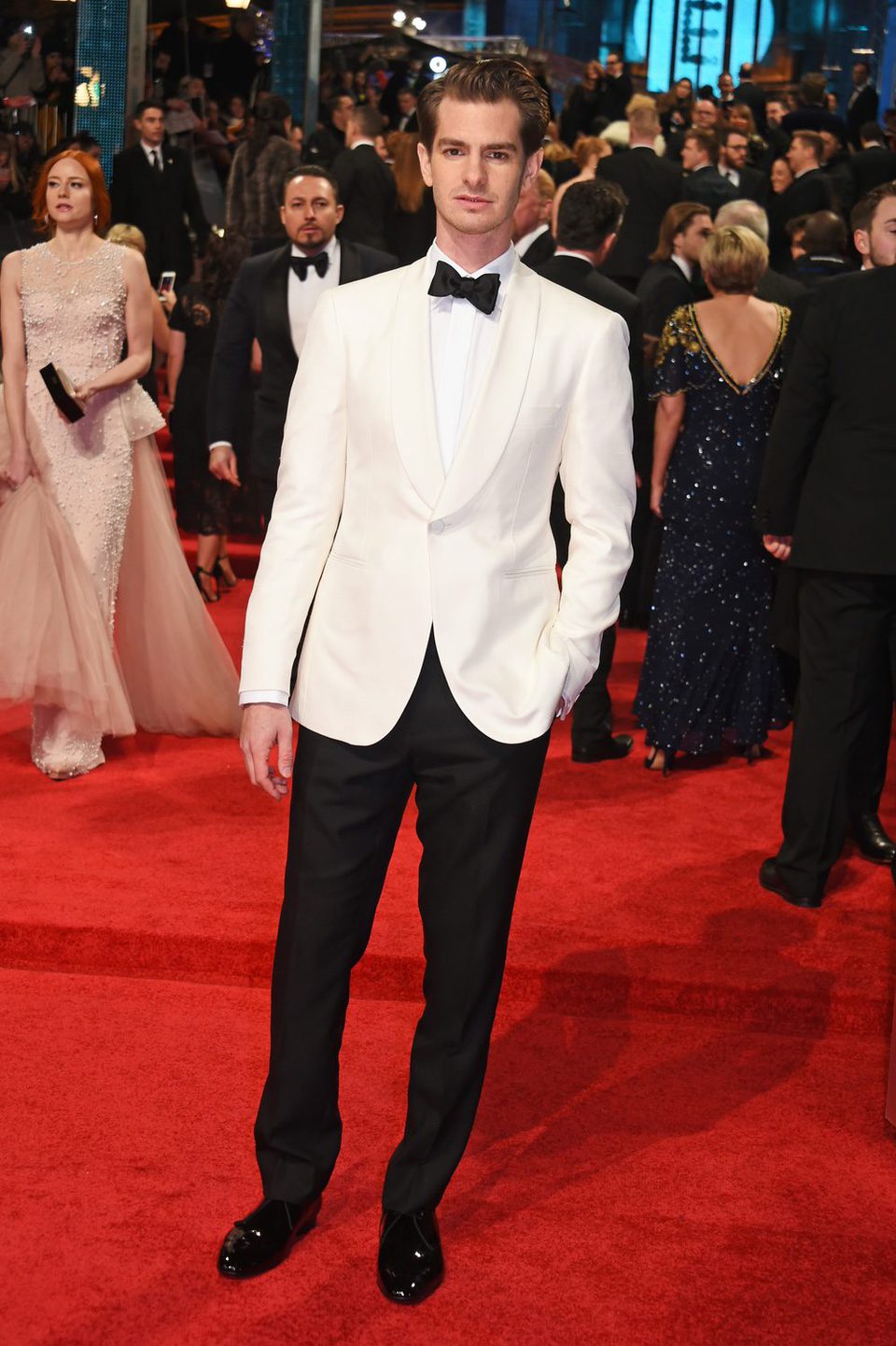 Andrew Garfield at the red carpet of the BAFTA 2017