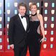 Hugh Grant at red carpet of the BAFTA 2017