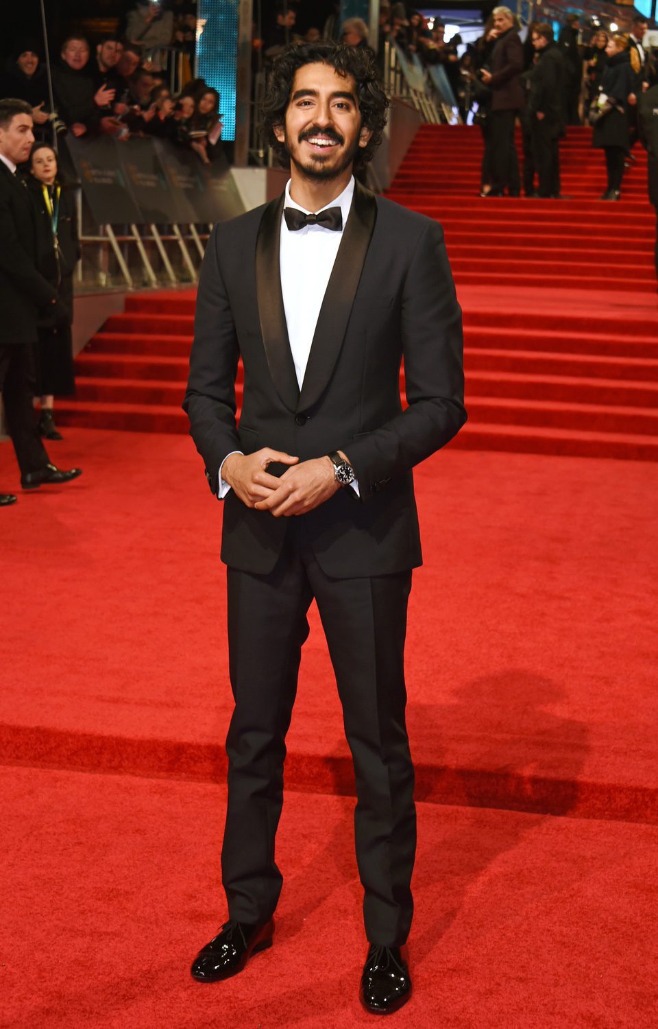 The actor of 'Lion', Dev Patel, at red carpet of the BAFTA 2017