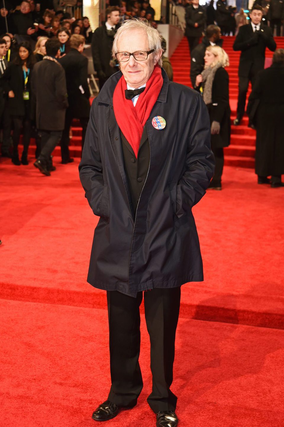 The director of 'I, Daniel Blake', Ken Loach, at the BAFTA 2017