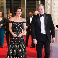 The Royals Kate and William at the BAFTAs 2017 red carpet