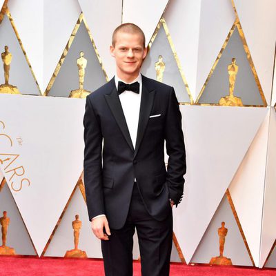 Lucas Hedges at the 2017 Oscars red carpet