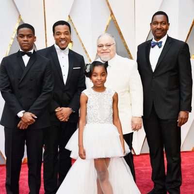 Jovan Adepo, Russell Hornsby, Saniyya Sidney, Stephen Henderson and Mykelti Williamson at the Oscars 2017 red carpet