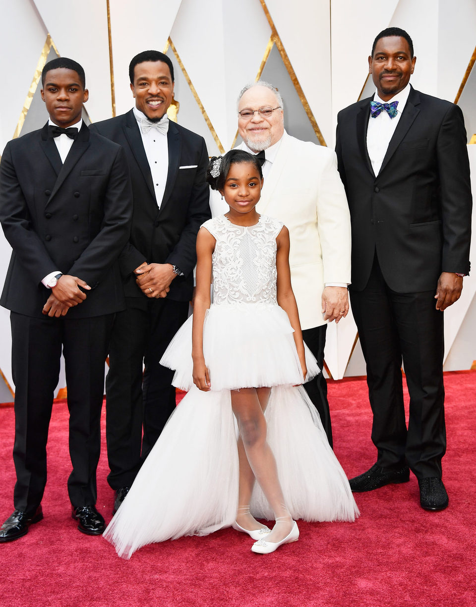 Jovan Adepo, Russell Hornsby, Saniyya Sidney, Stephen Henderson and Mykelti Williamson at the Oscars 2017 red carpet