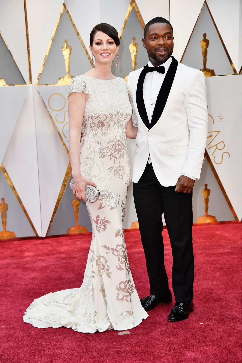 Jessica Oyelowo and David Oyelowo at the red carpet of the Oscars 2017